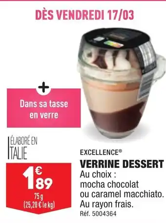 ALDI Verrine Dessert offre