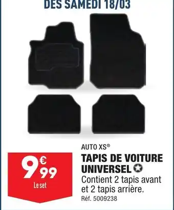 ALDI Tapis de Voiture Universel offre