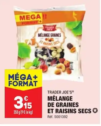 ALDI Mélange de Graines et Raisins Secs offre