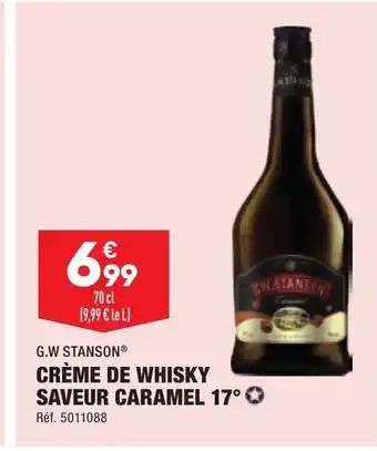 ALDI Crème de Whisky Saveur Caramel 17° offre