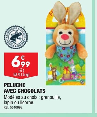 ALDI Peluche Avec Chocolats offre