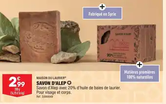 ALDI Savon D'Alep offre