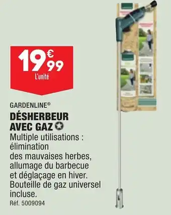 ALDI Désherbeur Avec Gaz offre