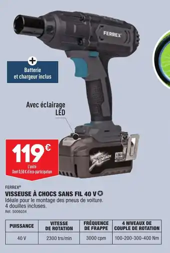 ALDI Visseuse à Chocs Sans Fil 40 V offre