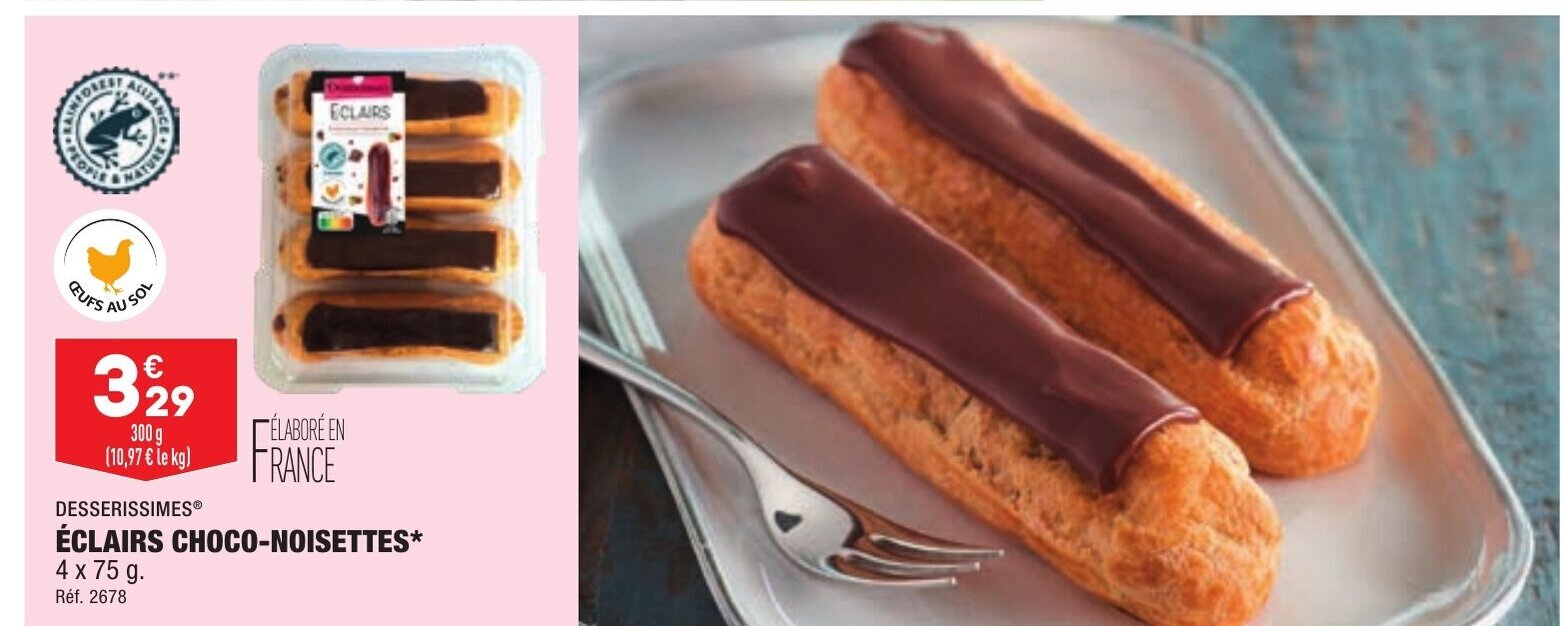 Promo Éclairs ChocoNoisettes chez ALDI