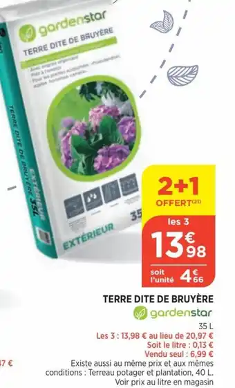 Bi1 Terre Dite de Bruyère offre