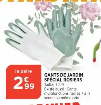 Bi1 Gants de Jardin Spécial Rosiers offre