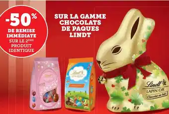 Super U Sur La Gamme Chocolats de Paques Lindt offre