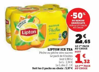 Super U Lipton Ice Tea offre