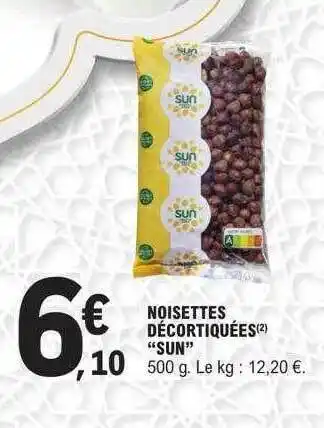 E.Leclerc Noisettes décortiquées offre