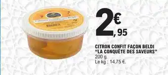 E.Leclerc Citron confit façon beldi offre