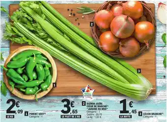 E.Leclerc Piment vert, oignon jaune cœur de marché offre