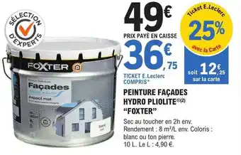 E.Leclerc Brico Peinture façades hydro pliolite offre