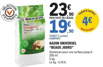 E.Leclerc Brico Gazon universel offre