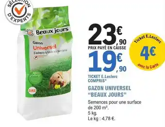 E.Leclerc Jardi Gazon universel offre