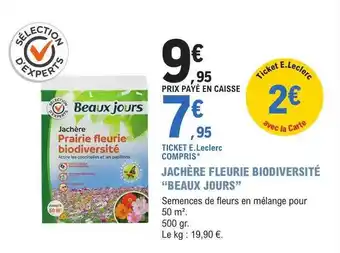 Jachère fleurie biodiversité