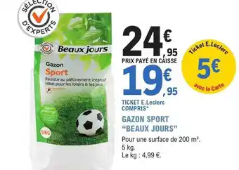 E.Leclerc Jardi Gazon sport offre