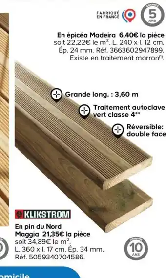 Castorama En pin du nord maggia offre