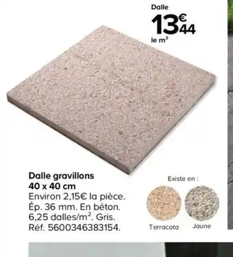 Dalle gravillons