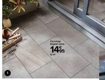 Carrelage sol english stone gris 30x60cm