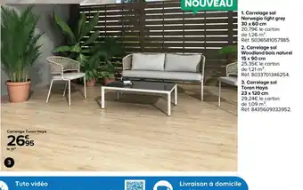 Castorama Carrelage sol toran haya offre