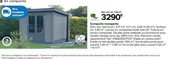 Castorama Composite monopente offre