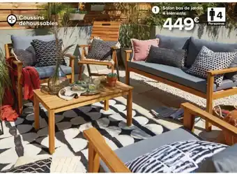 Castorama Salon bas de jardin offre