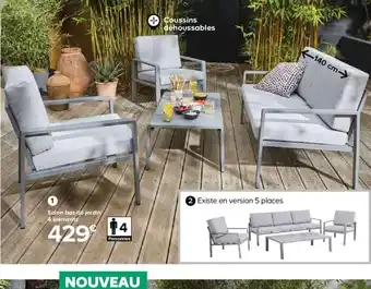 Castorama Salon bas de jardin offre