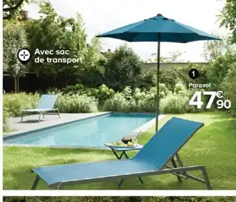 Castorama Parasol droit fixe carambole offre