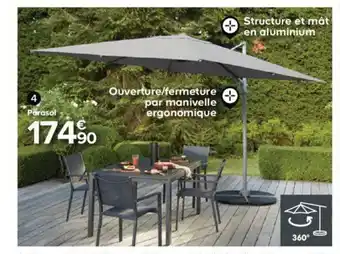 Castorama Parasol deporte inclinable mallorca offre