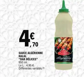 E.Leclerc Sauce algérienne halal offre