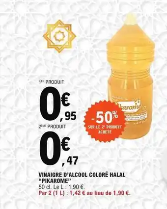 E.Leclerc Vinaigre d'alcool coloré halal offre