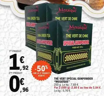 E.Leclerc Thé vert spécial gunpowder offre
