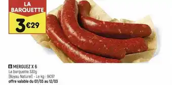 Leader Price Merguez x 6 offre