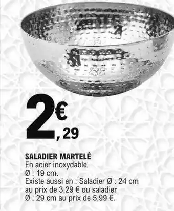 E.Leclerc Saladier martelé offre