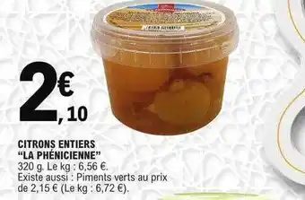 Citrons entiers