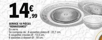 E.Leclerc Service 18 pièces offre