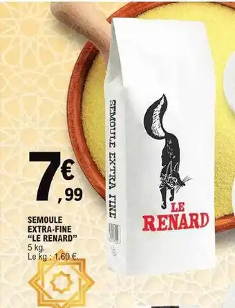 E.Leclerc Semoule extra-fine offre