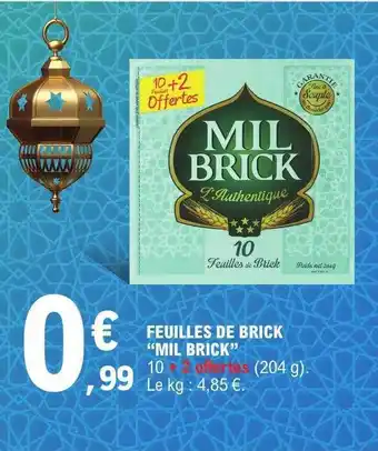 E.Leclerc Feuilles de brick offre
