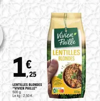 E.Leclerc Lentilles blondes offre