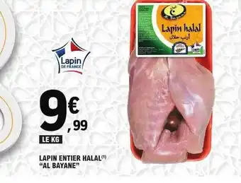 E.Leclerc Lapin entier halal offre