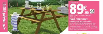 E.Leclerc Jardi Table forestière offre