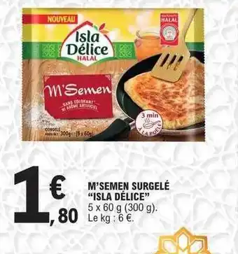 E.Leclerc M'semen surgelé offre