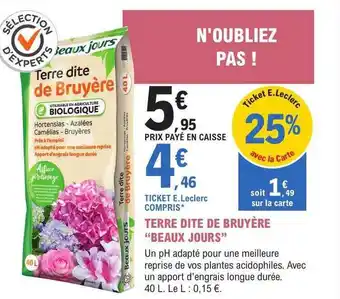 Terre dite de bruyère
