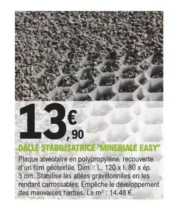 E.Leclerc Jardi Dalle stabilisatrice offre