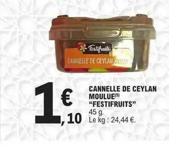 Cannelle de ceylan moulue