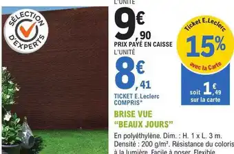 Brise vue
