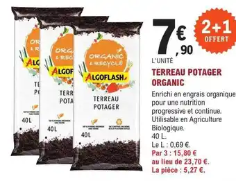 Terreau potager organic algoflash