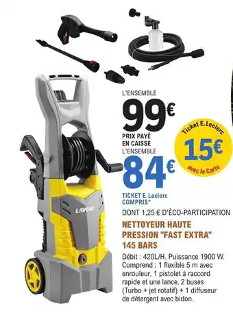E.Leclerc Jardi Nettoyeur haute pression offre