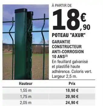 E.Leclerc Brico Poteau offre